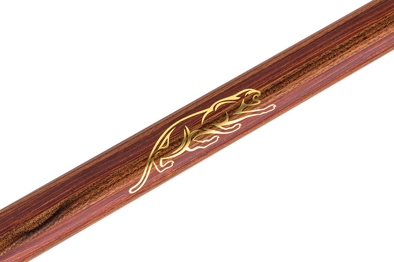 Predator P3 Prowler Rosewood with Rengas Stripes Pool Cue with Brown Lizard Grain Leather Wrap - Uniloc