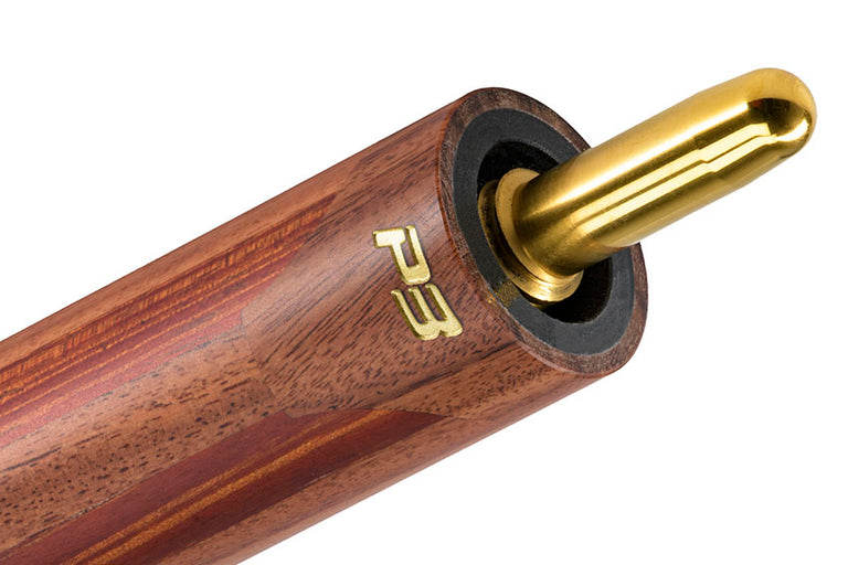 Predator P3 Prowler Rosewood with Rengas Stripes Pool Cue with Brown Lizard Grain Leather Wrap - Uniloc