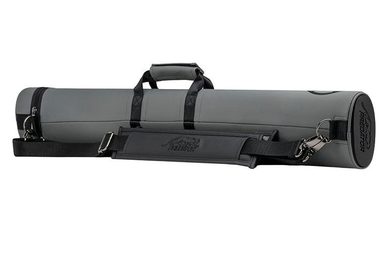 Predator Roadline Gray and Black 2x4 Hard Pool Cue Case - C24GRYBLKH