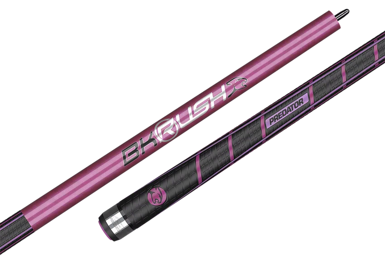 Predator BK RUSH Sport Wrap Break Cue - Pink and Silver