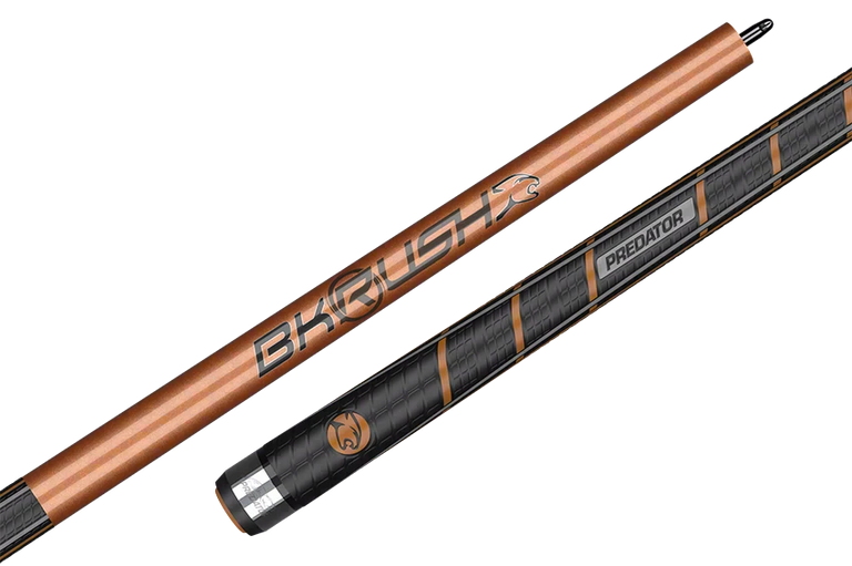 Predator BK RUSH Sport Wrap Break Cue - Tiger Eye Rose Gold