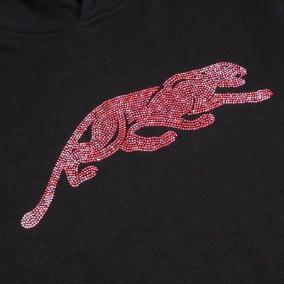 Predator Champion Black with Pink Rhinestone Hoodie