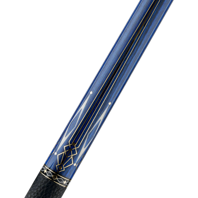 Predator Limited Edition Avant Garde Royal Blue Play Cue with Luxe Leather Wrap