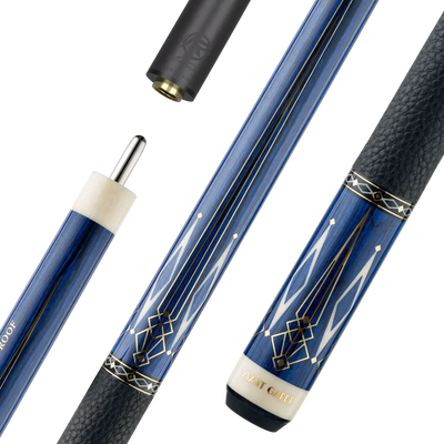 Predator Limited Edition Avant Garde Royal Blue Play Cue with Luxe Leather Wrap