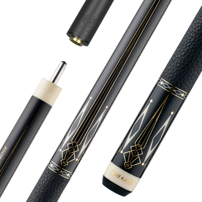 Predator Limited Edition Avant Garde Ebony Play Cue with Luxe Leather Wrap