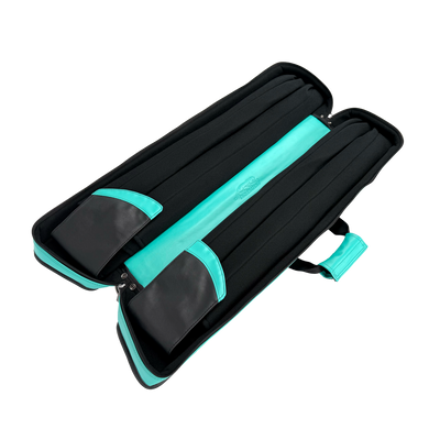 Predator Roadline Teal and Black 4x8 Butterfly Soft Pool Cue Case - C48TEALBLKS