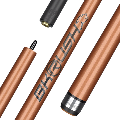 Predator BK RUSH No Wrap Break Cue - Tiger Eye Rose Gold