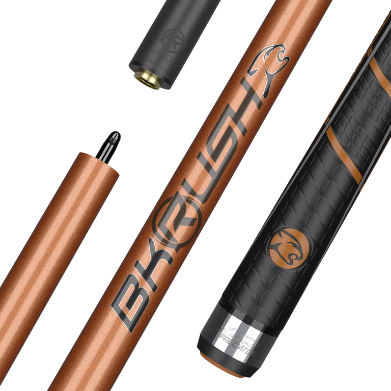 Predator BK RUSH Sport Wrap Break Cue - Tiger Eye Rose Gold