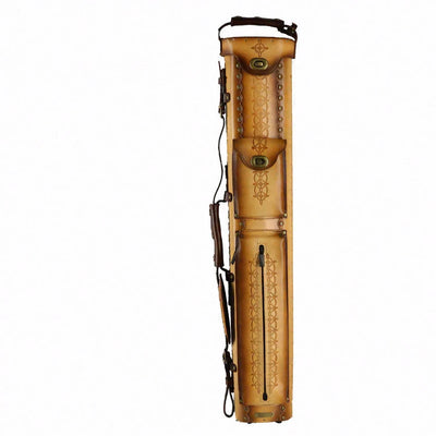 Instroke Saddle D05 Brown Air Brushed 3x5 Pool Cue Case - 35D05DB