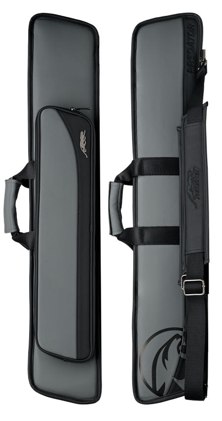 Predator Roadline Gray and Black 4x8 Butterfly Soft Pool Cue Case - C48GRYBLKS