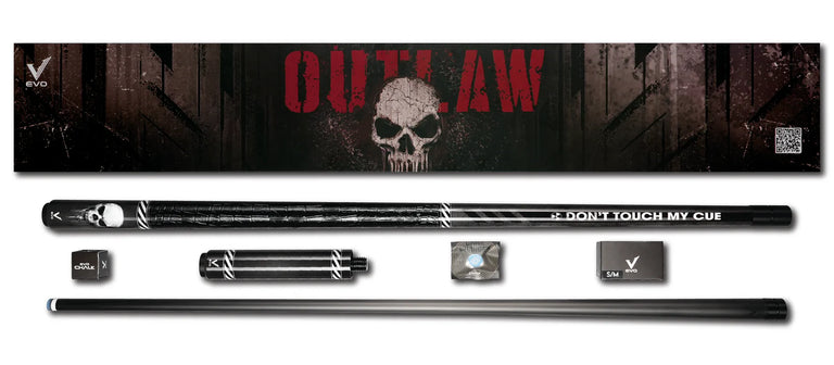 EVO Outlaw Punisher Leather Wrap Pool Cue Maxbing Edition