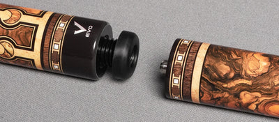 EVO Luna Golden Crest Leather Wrap Pool Cue Maxbing Edition