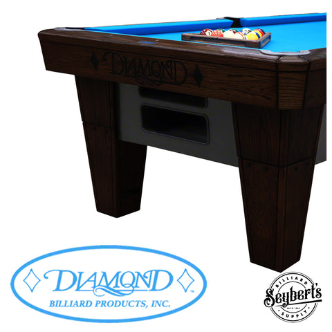 Diamond Pro Am Oak With Walnut Finish Pool Table - Diamond Billiards ...