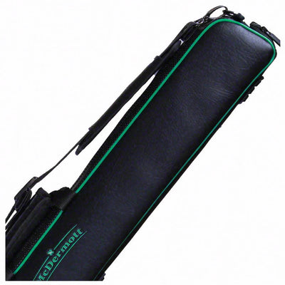 McDermott Hard/Soft Hybrid Black/Green 2x3 Pool Cue Case - 750924