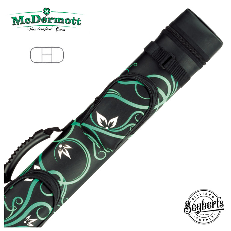 McDermott 2 Butt x 2 Shaft Teal Floral Hard Designer Case - 750936