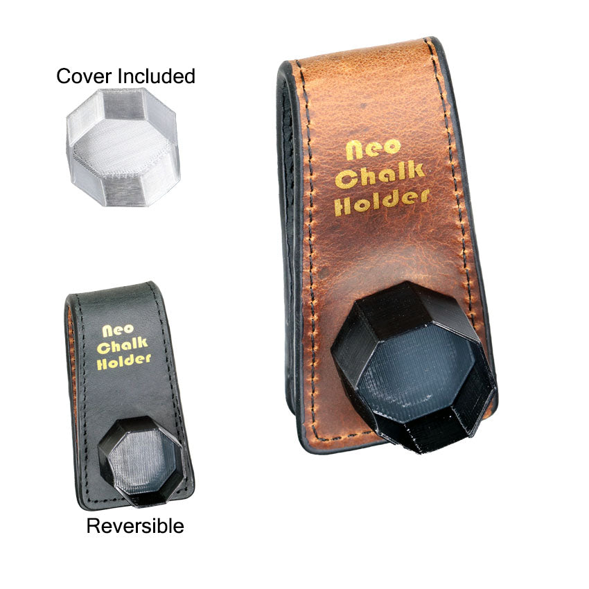 Dr. V's Octagon(1080/Taom) Leather Chalk Holder - Brown/Black
