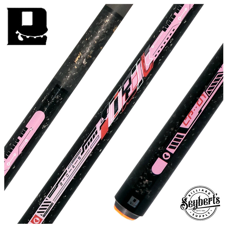 Little Monster Cyber Energy Love Pink No Wrap Break/Jump Cue with Carbon Fiber Shaft