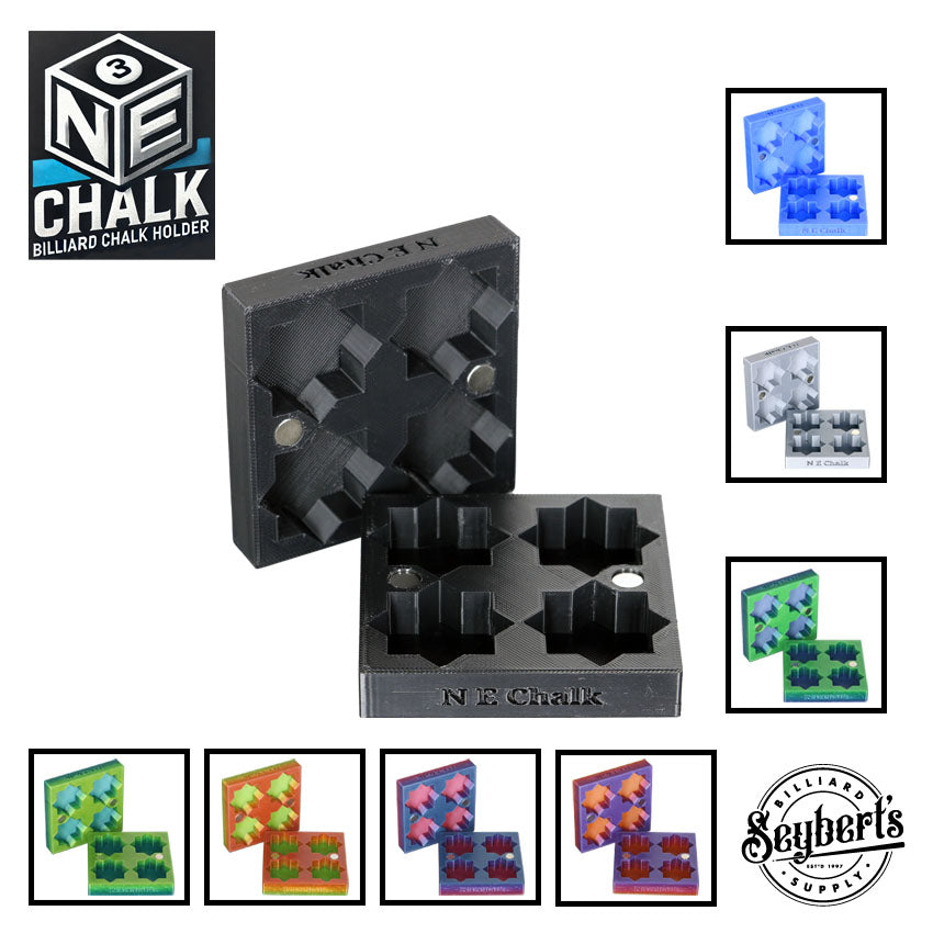 NE Chalk Universal 4 Piece Chalk Holder - Seybert's Billiards Supply