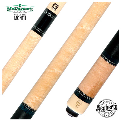 McDermott Birdseye Maple and Blue Dymondwood Cue of the Month with G-Core Shaft