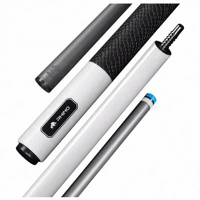 Rhino Luminax Series Pearl White Pool Cue with Sport Wrap - RCLUMSWWH125