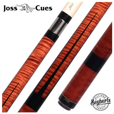 Joss Nutmeg-Stained Maple with Black Points Pool Cue - JC20-06