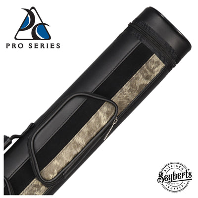 Pro Series Black/Gunmetal 2x2 Hard Pool Cue Case - PXC522B