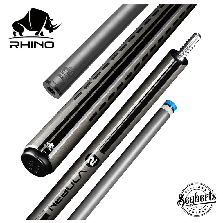Rhino Nebula 2 Charcoal Gray No Wrap Carbon Pool Cue