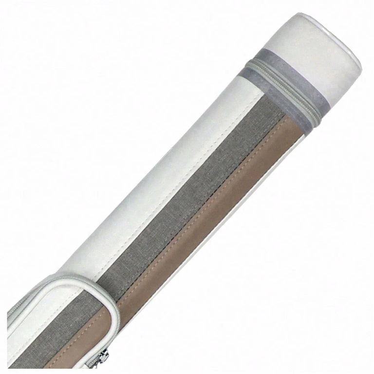 Pure X White/Gray/Tan 1x1 Hard Pool Cue Case - PXC511W