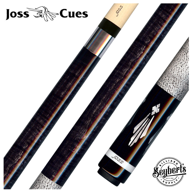 Joss Ebony-Stained Maple with Pearl Inlays Pool Cue - JC2604