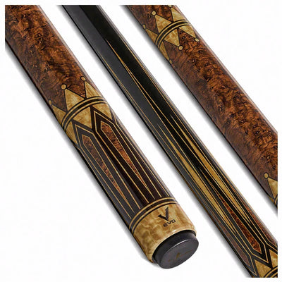 EVO Crystal Umber Crest No Wrap Pool Cue