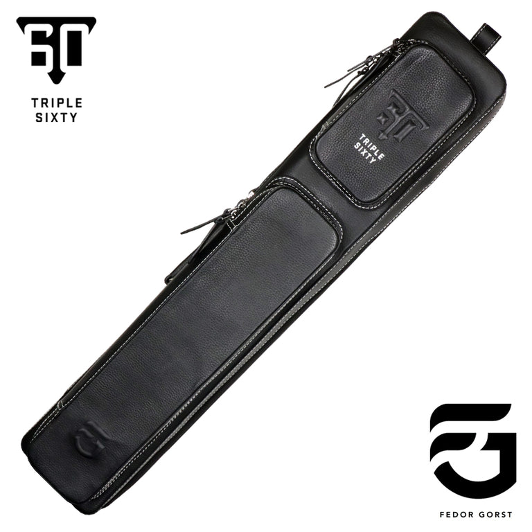 Triple 60 Fedor Gorst Special Edition 4X8 Custom Leather Butterfly Soft Cue Case - Blacked Out