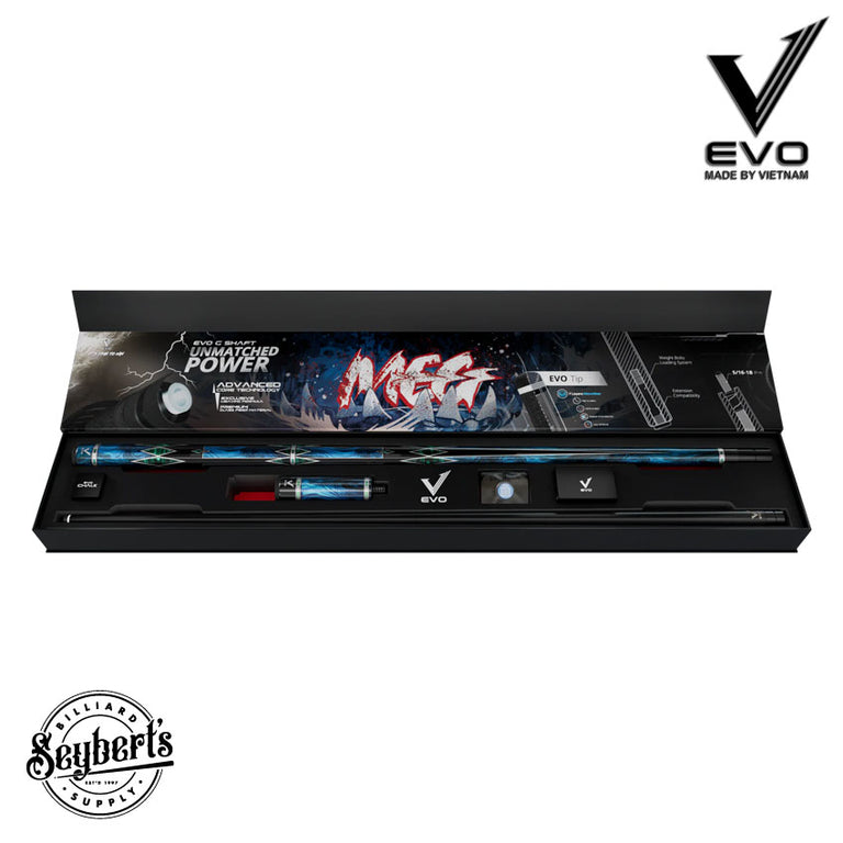 EVO MEG Abyss Blade No Wrap Pool Cue Maxbing Edition