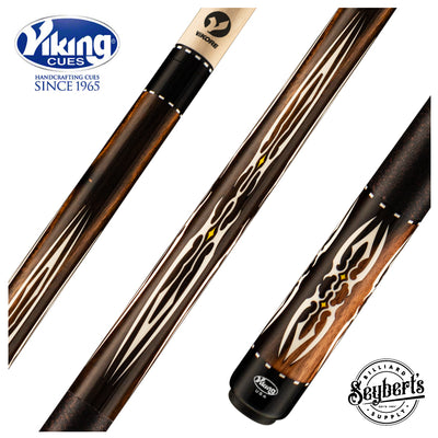 Viking MT0200 Motore Series Play Cue - Streaked Ebony with White Pearl Inlays