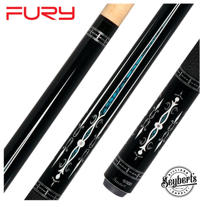 Fury Graphic Pool Cue | Sharkskin Wrap | + Free Extension - FUTK3
