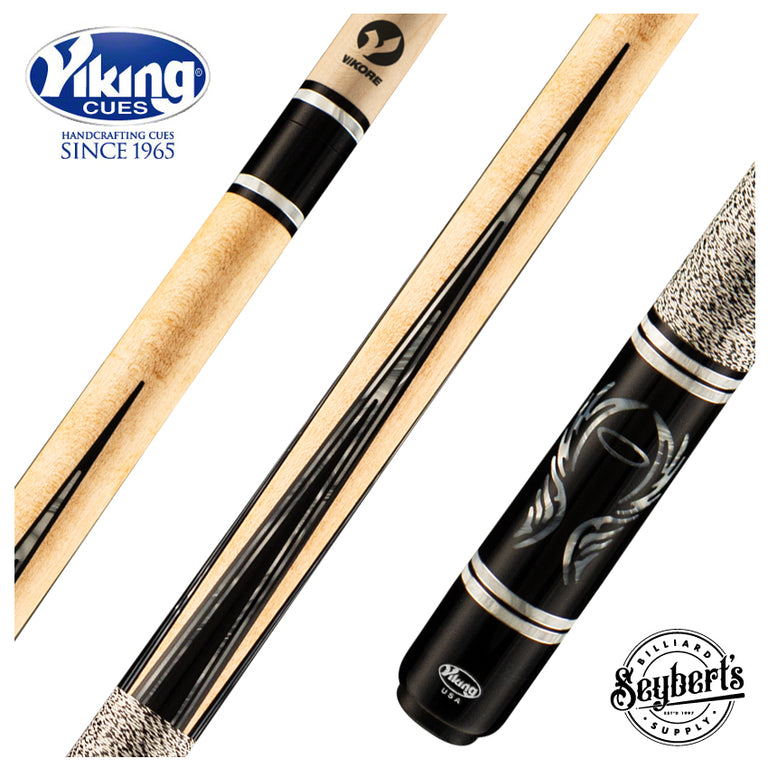 Viking OV0500 Ovation Series Play Cue - Khaki Stained Maple with Silver Pearl Angel Inlays