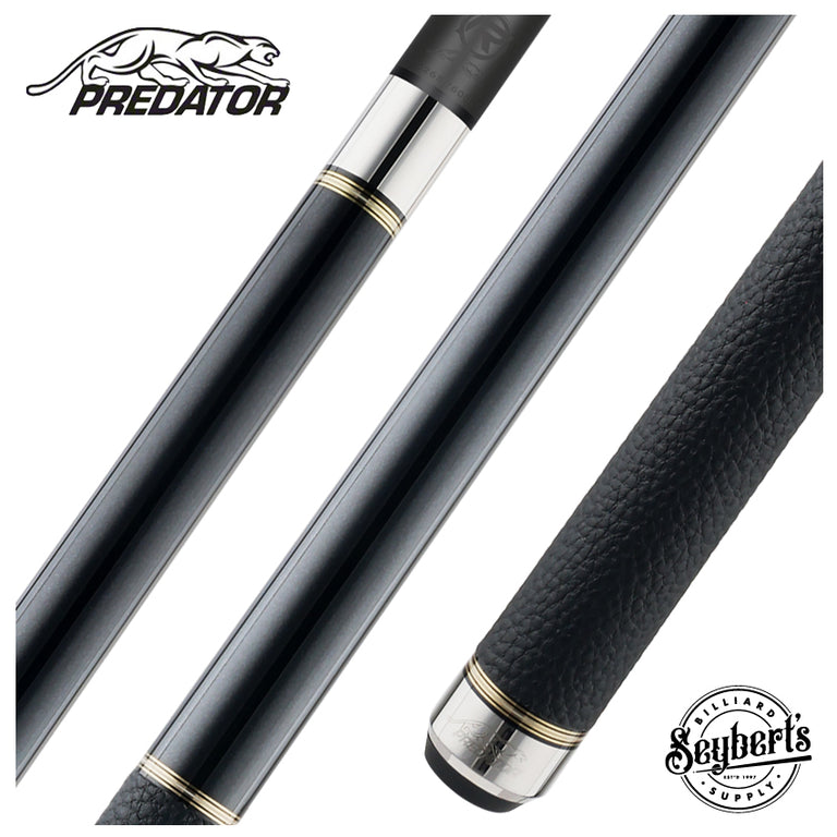 Predator 10K Black Play Cue with Luxe Leather Wrap