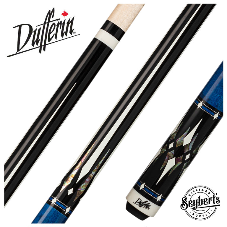 Dufferin Blue Birdseye and Black Play Cue - D-SE48