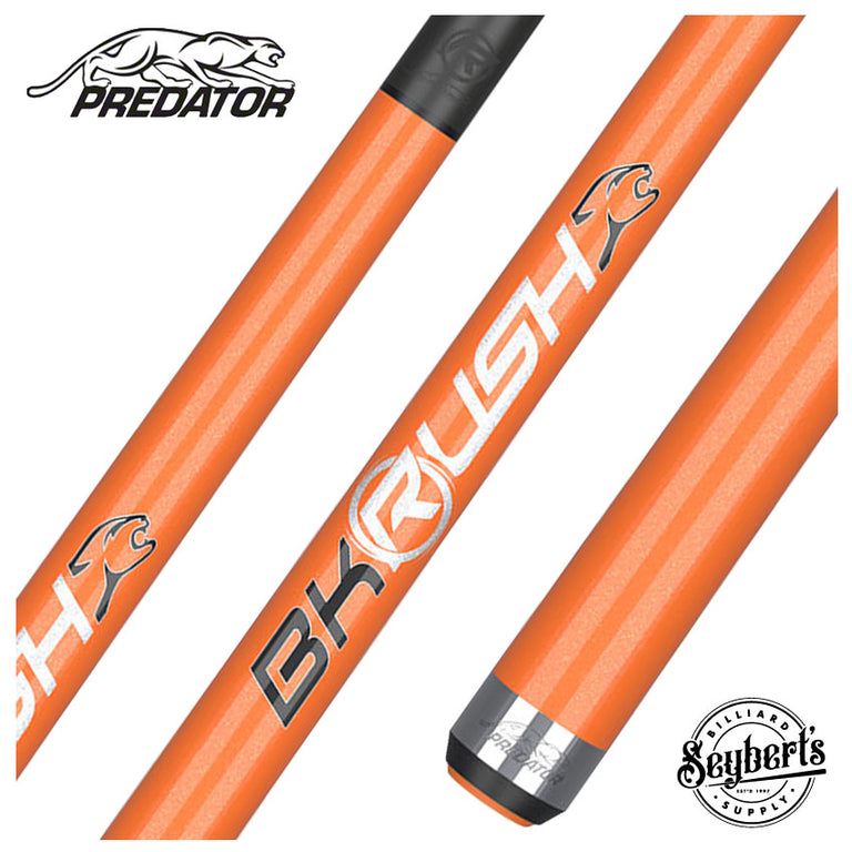 Predator BK Rush Flare Orange  Break Cue - No Wrap
