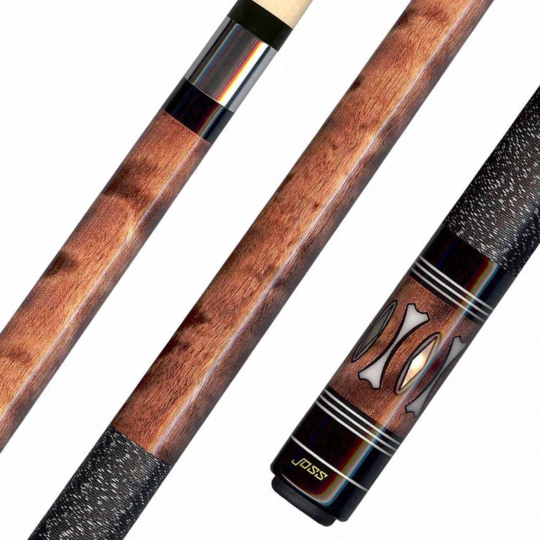 Joss Nutmeg-Stained Maple with Bone-White and Pearl Inlays Pool Cue - JC20-16