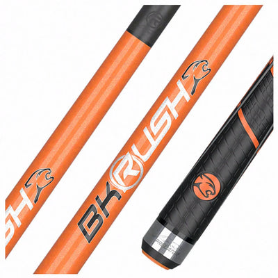 Predator BK Rush Flare Orange  Break Cue - Sport Wrap