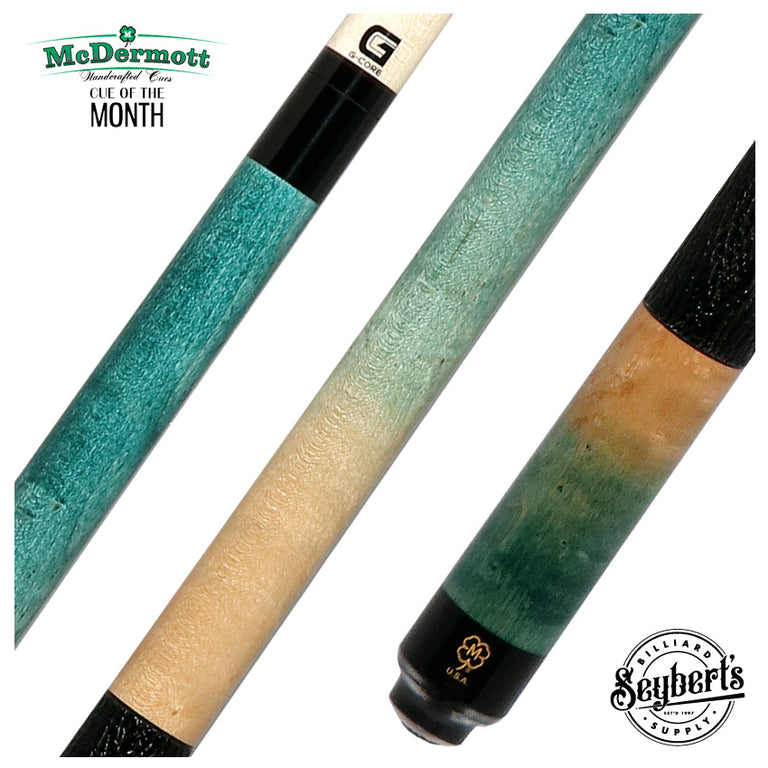 McDermott Beach Ombre Stained Maple Cue of the Month with G-Core Shaft