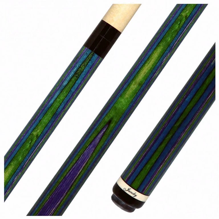 Jacoby Element Wind Cue Laminated Gray/Green/Blue - JACLAMWIND