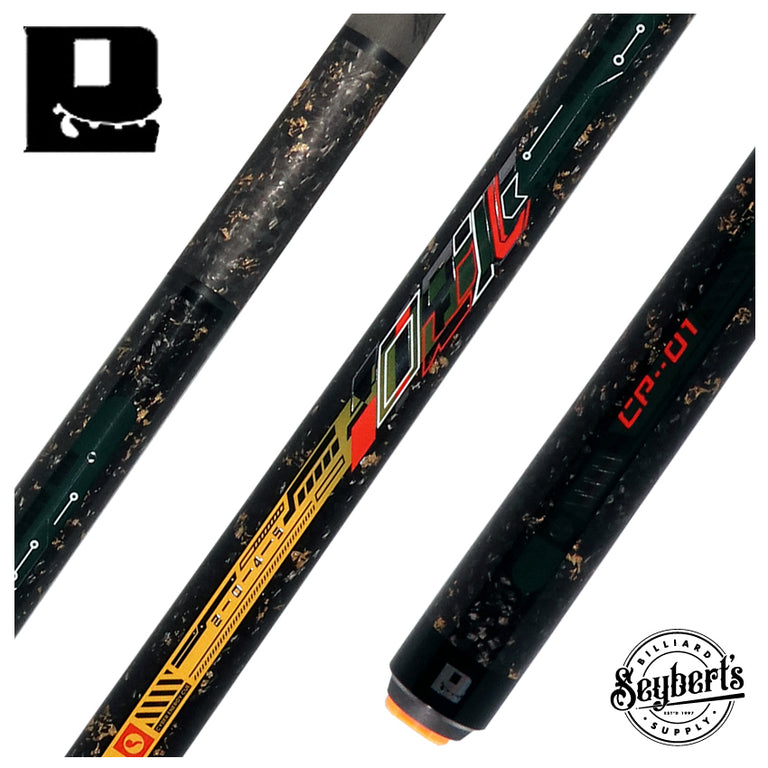 Little Monster Cyber Energy Fearless Green No Wrap Break/Jump Cue with Carbon Fiber Shaft