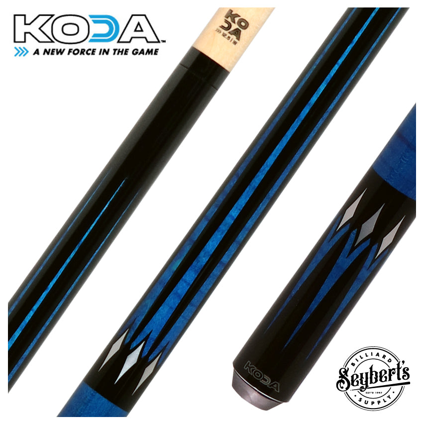 KODA Black with Blue Points Graphic No Wrap Play Cue - Seybert's