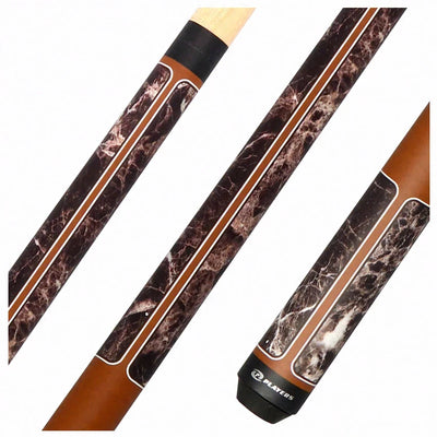 Players Brown Marble with Matte Brown Graphic Series Pool Cue - G4146