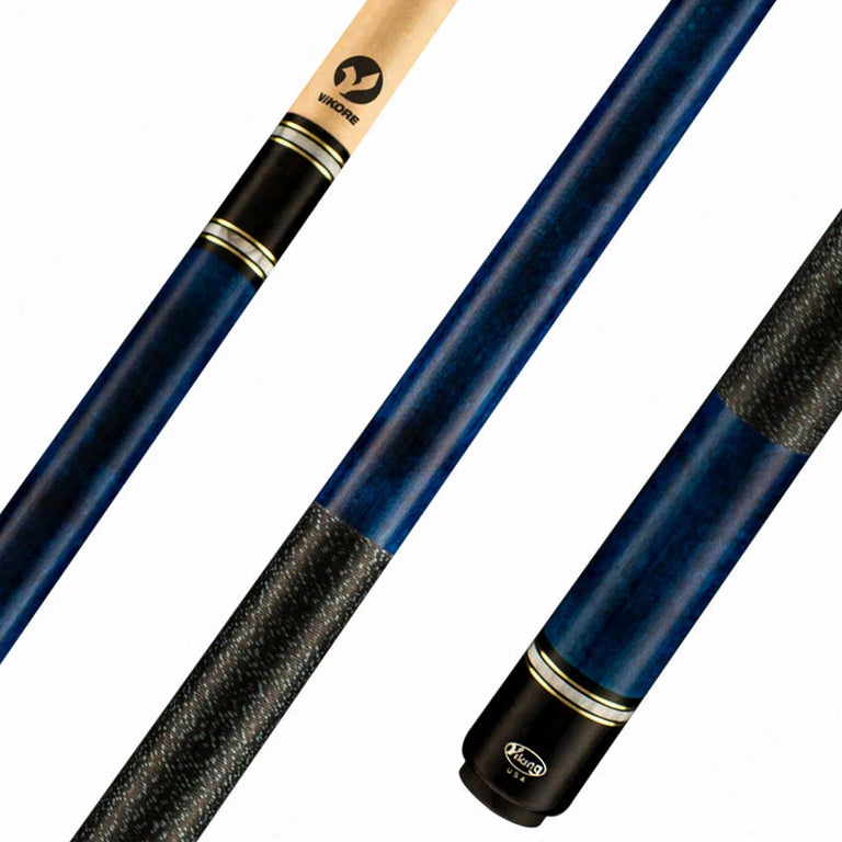Viking  Storm Series Ocean Blue-Stained Maple Play Cue - ST0407