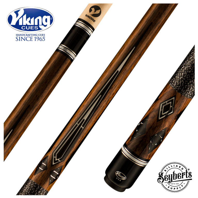 Viking Motore Series Rosewood with 116 Mirror and Black Inlays Play Cue