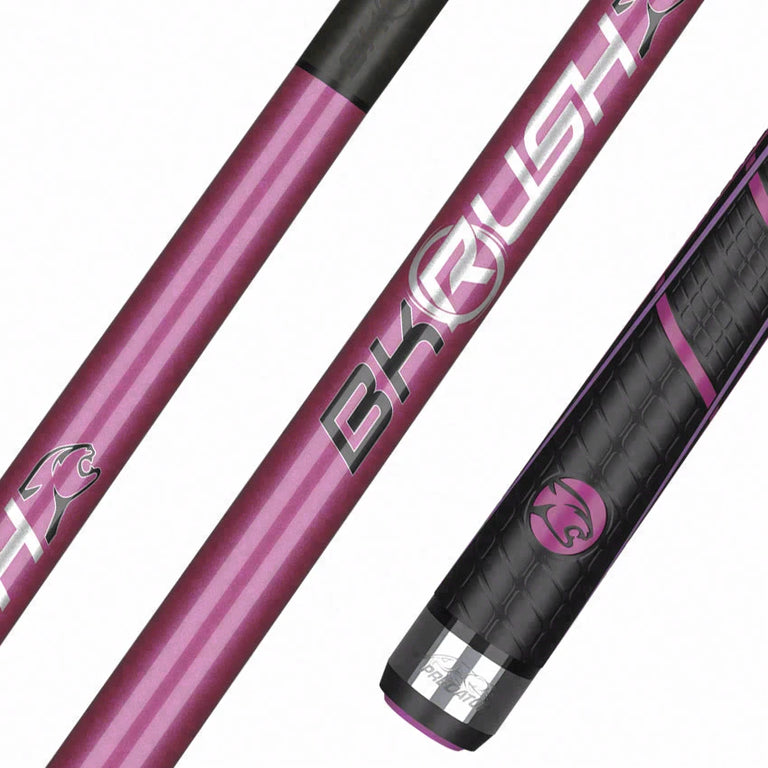Predator BK RUSH Sport Wrap Break Cue - Pink and Silver
