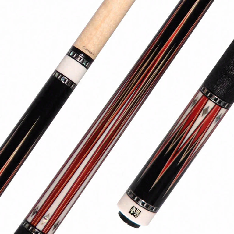 Cuelees Skyblade 1 with Black Leather Wrap Pool Cue - LS-B06LW
