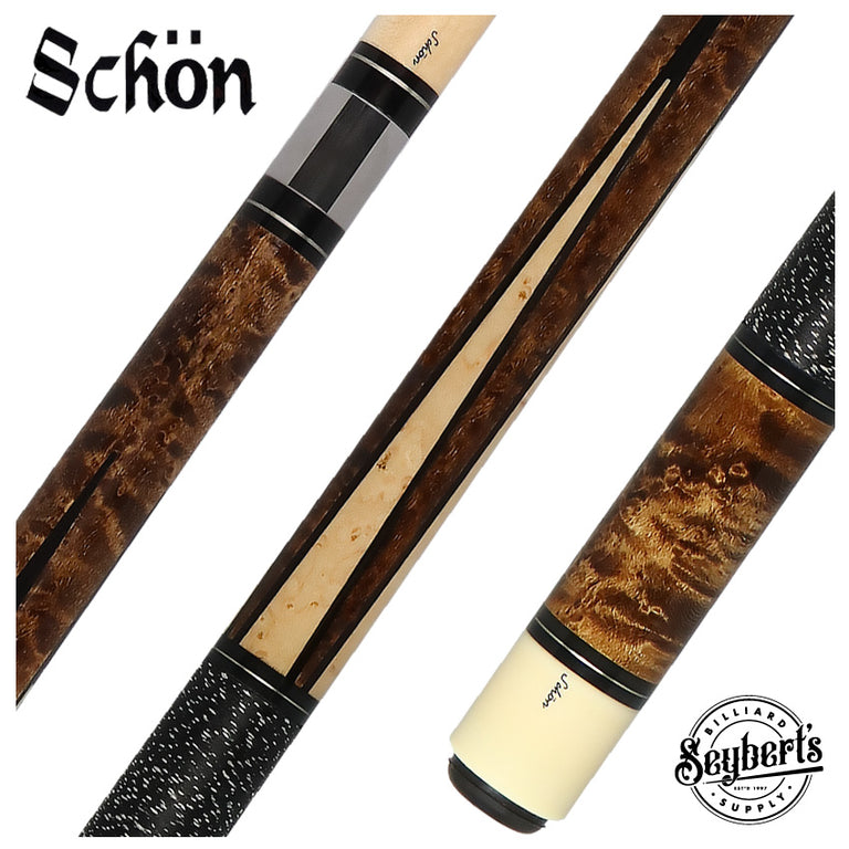 Schon Dark Stained Pool Cue - STL3DS